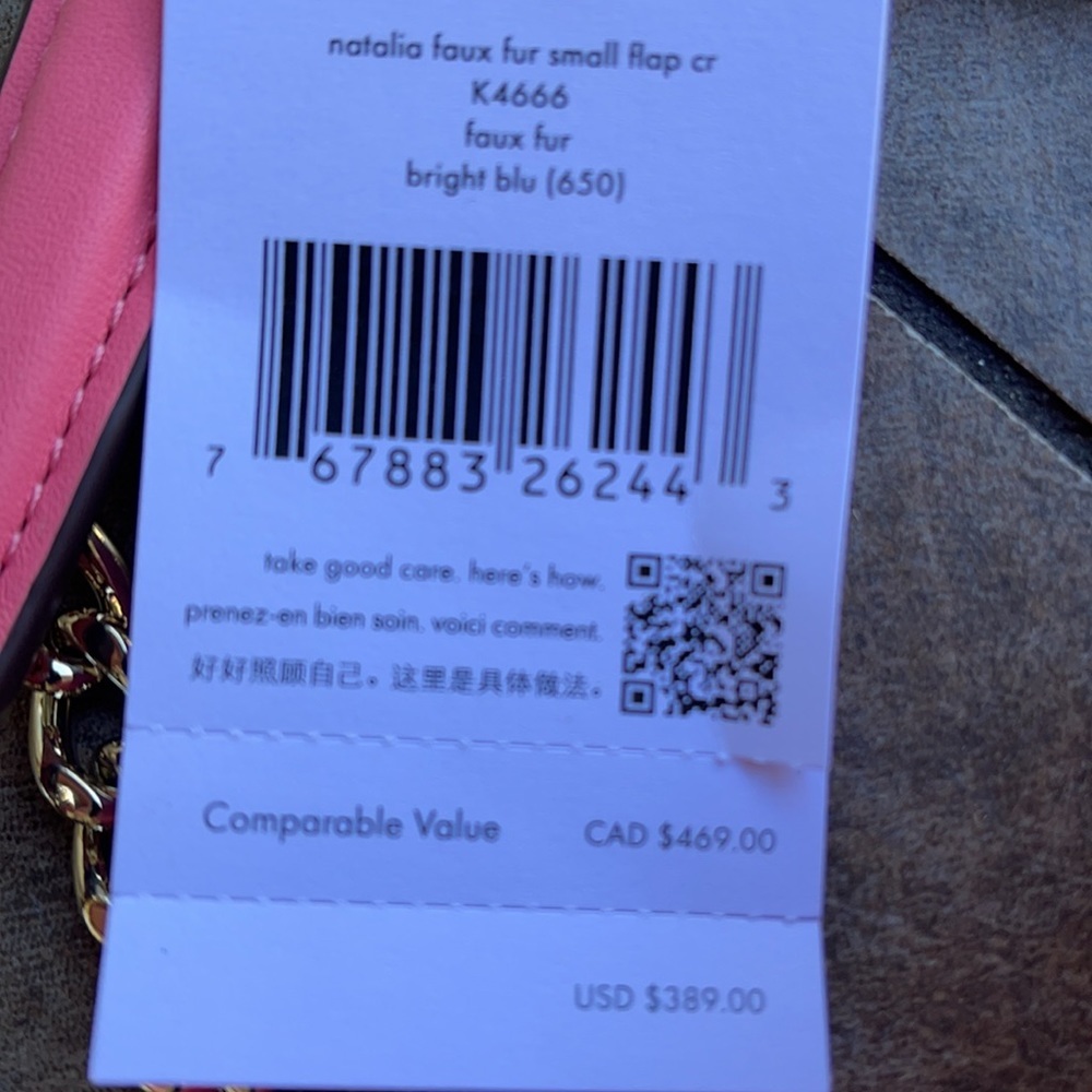 Kate Spade Natalia Foux Fur small flap crossbody - Picture 9 of 16